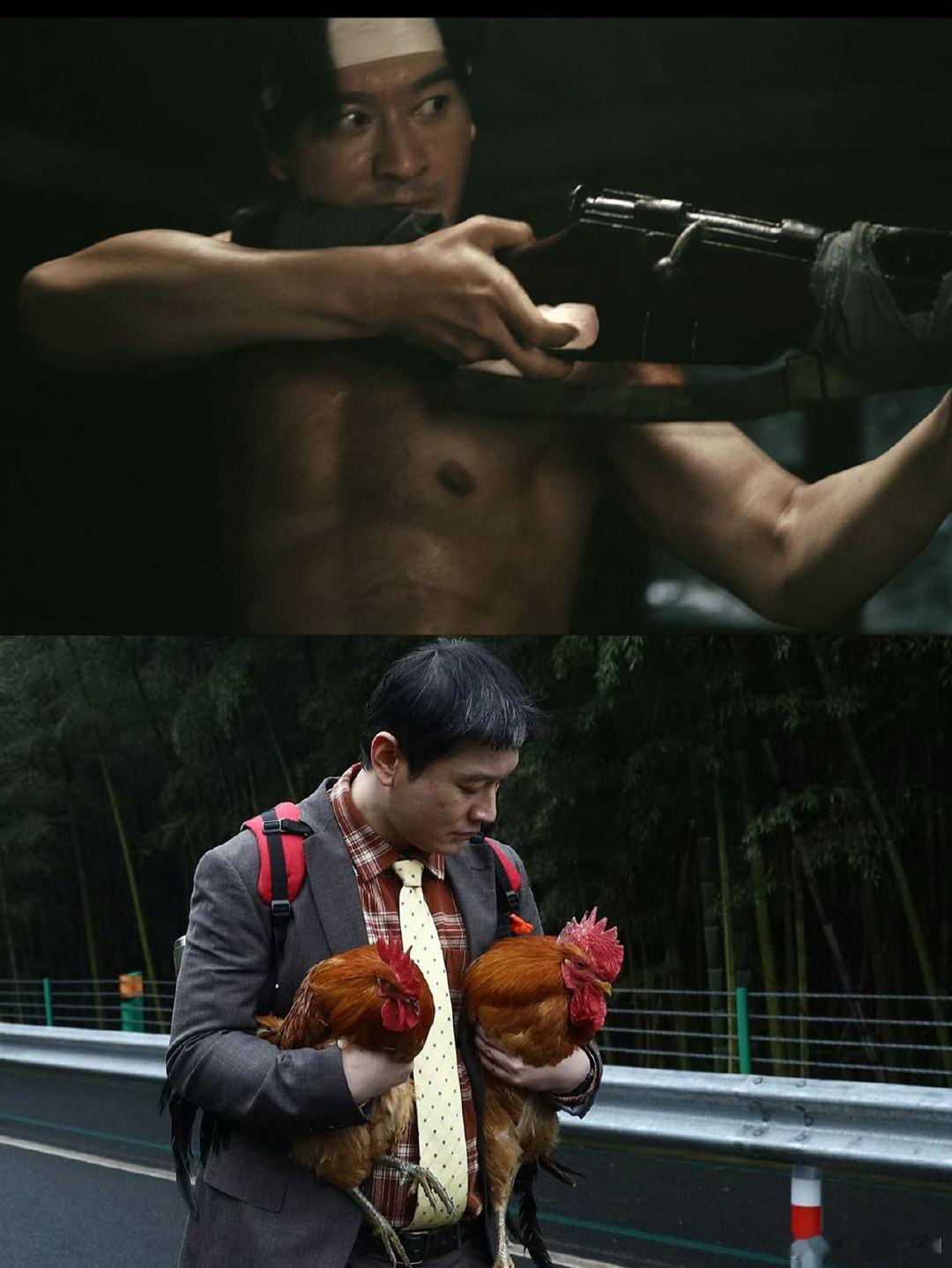 #黄晓明剧抛腹肌#黄晓明在电视剧《潜渊》中的身材也太好了吧，和《阳光俱乐部》里的
