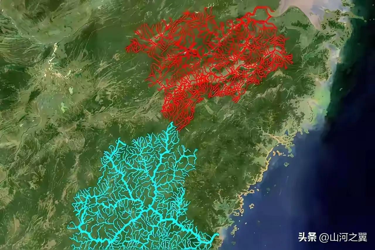 福建和浙江的水的互不打扰，谁流谁的，它们都有各自的水系