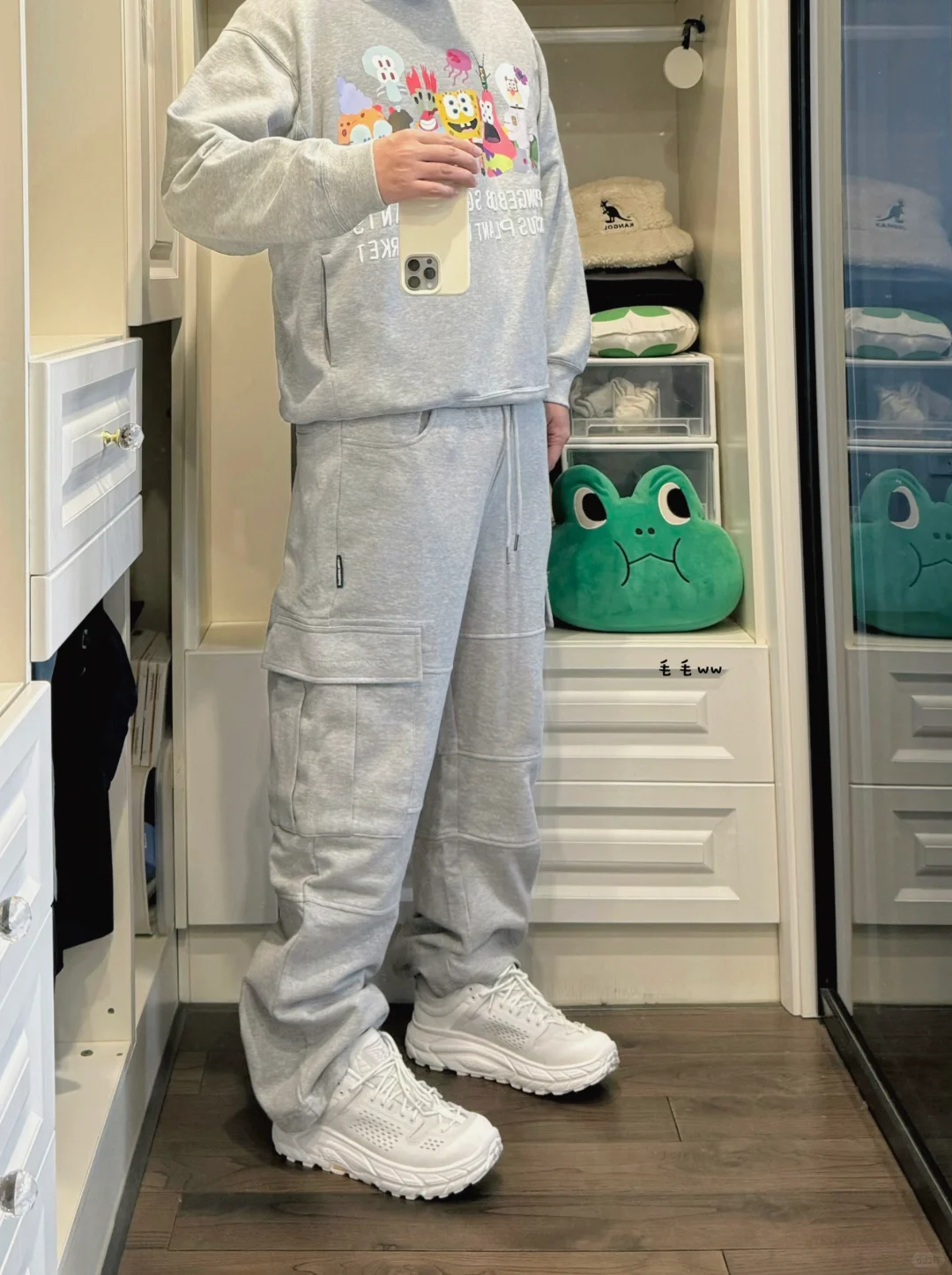 工装卫裤｜花灰色穿搭