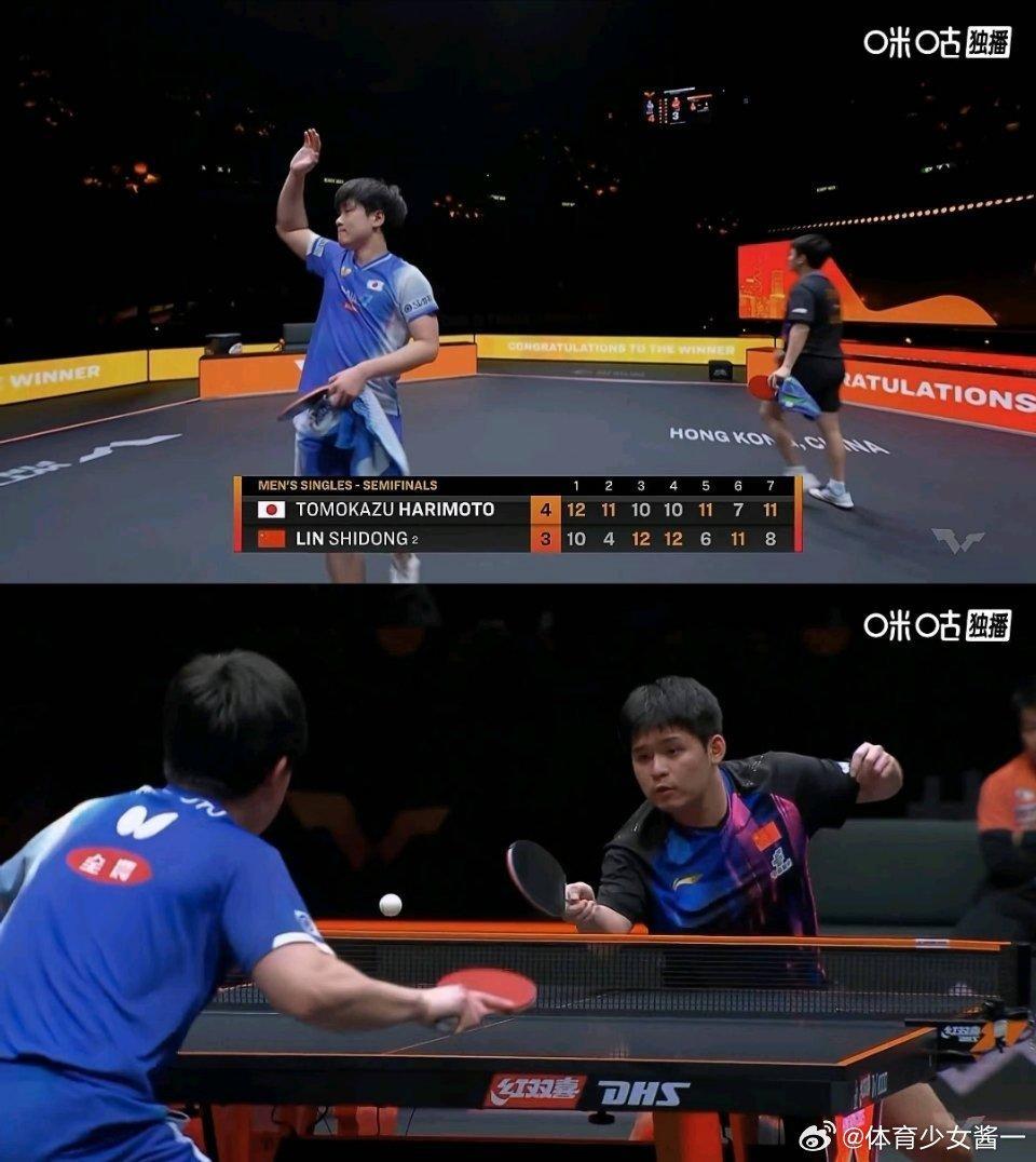 林诗栋6次交手张本智和仅1次胜个人觉得林诗栋输在了气势和心态上，和张本智和打了这