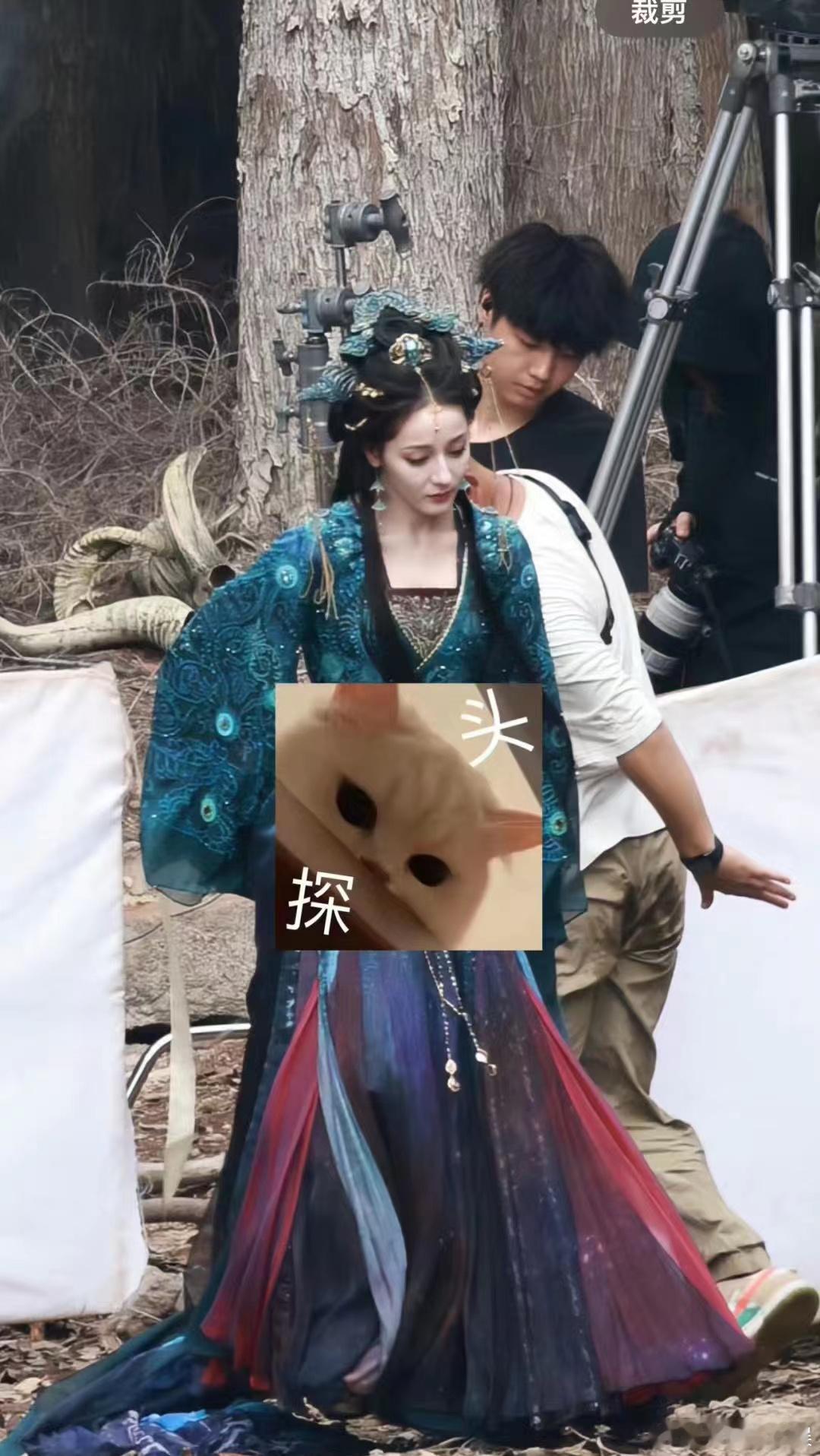 迪丽热巴和陈飞宇这古装界的情侣装也太显老了 ​​​