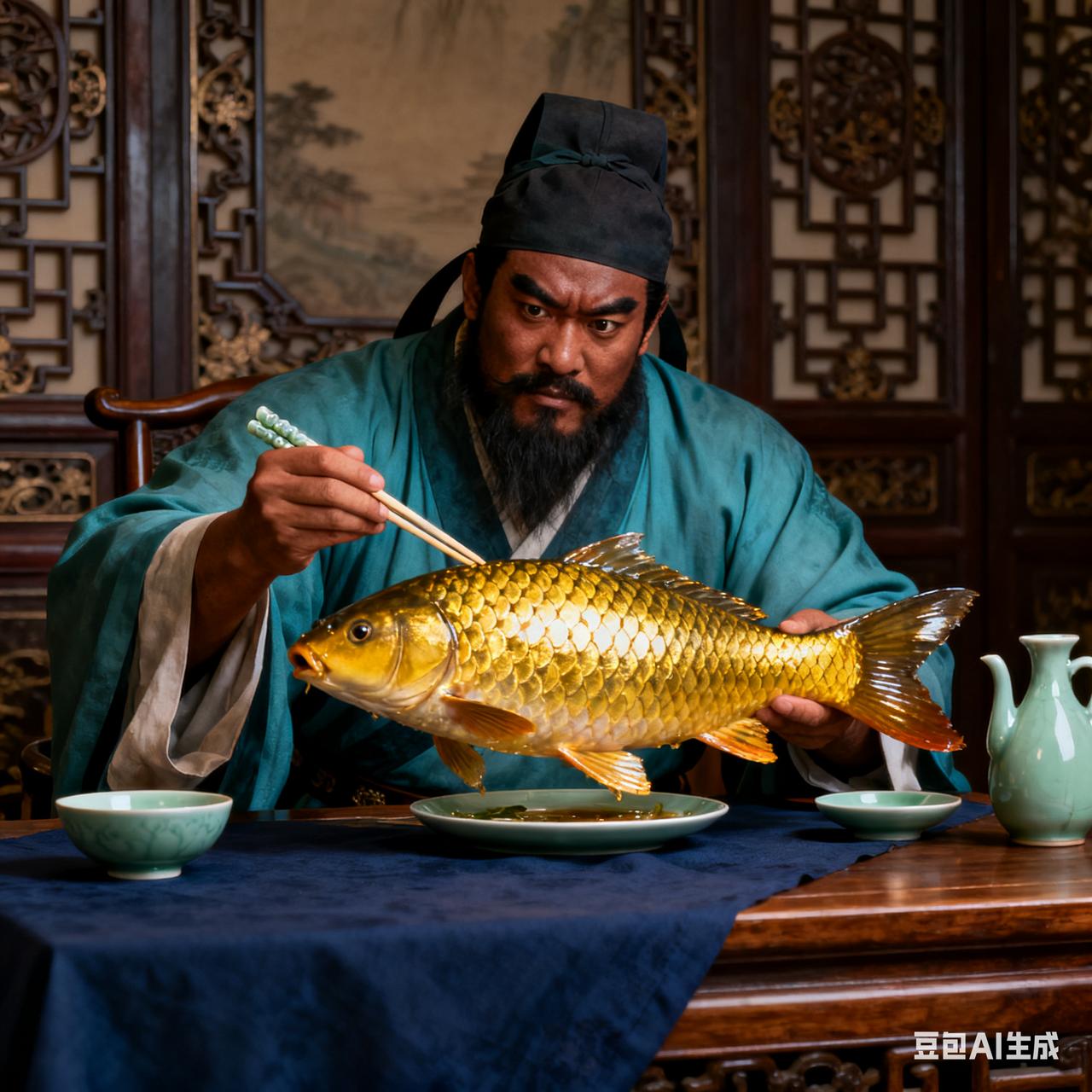 宋江吃鲜鱼拉肚子，来自刘备的官职～四大名著之间的神秘传承之三

宋江发配江州之后