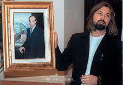 瓦洛佳小朋友  普京授予艺术家尼卡斯·萨夫罗诺夫亚历山大·涅夫斯基勋章。 