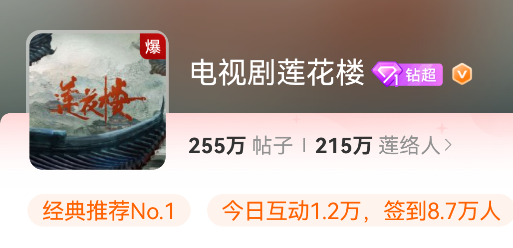 莲花楼超话爆了？！ ​​​