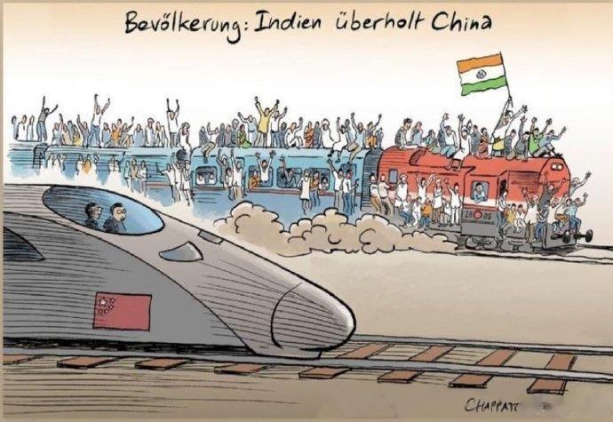 德国媒体欢呼：印度终于超过了中国，当然，是在人口数量上！恭喜三哥，这回真是成为世