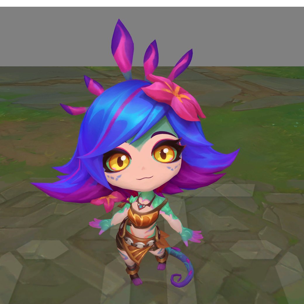 云顶之弈新的小小英雄 妮蔻游戏模型英雄联盟