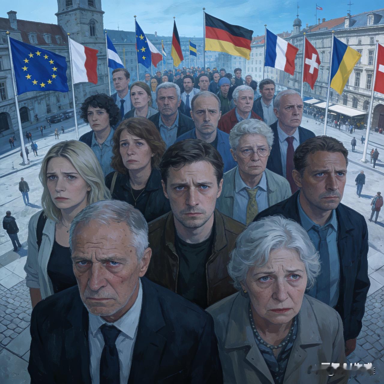 欧洲民众对与俄罗斯开战的态度复杂且矛盾，可总结为“高度警觉、谋求自主、内部分化”