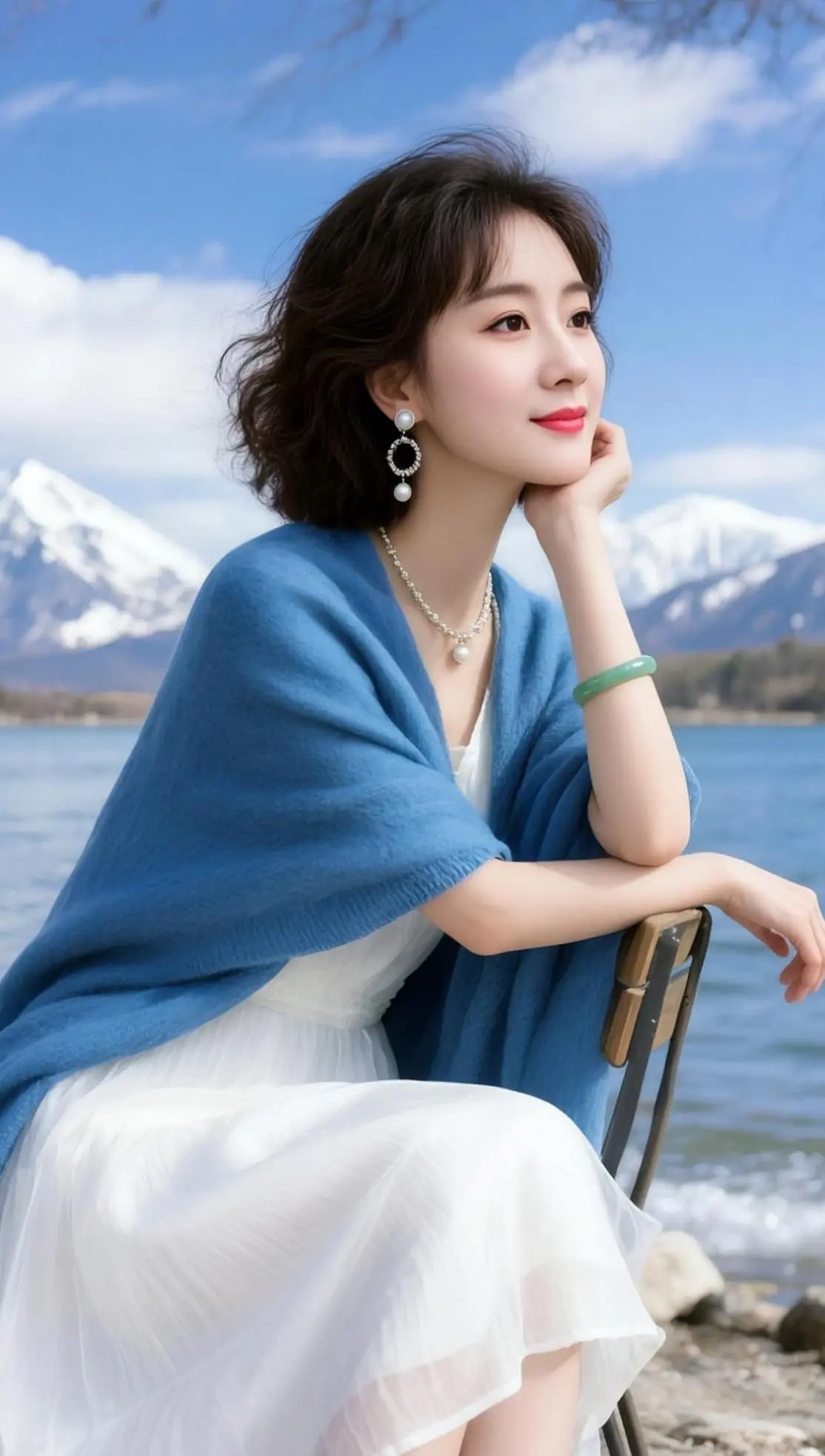 AI湖畔氛围感写真 ai创作