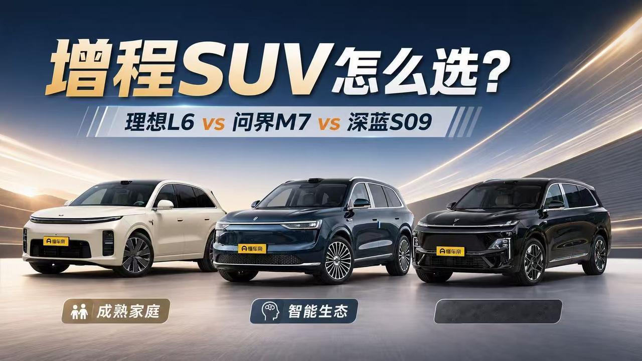 没有家充又经常跑长途，理想L6、问界M7、深蓝S09怎么选？
 
没有稳定家充，