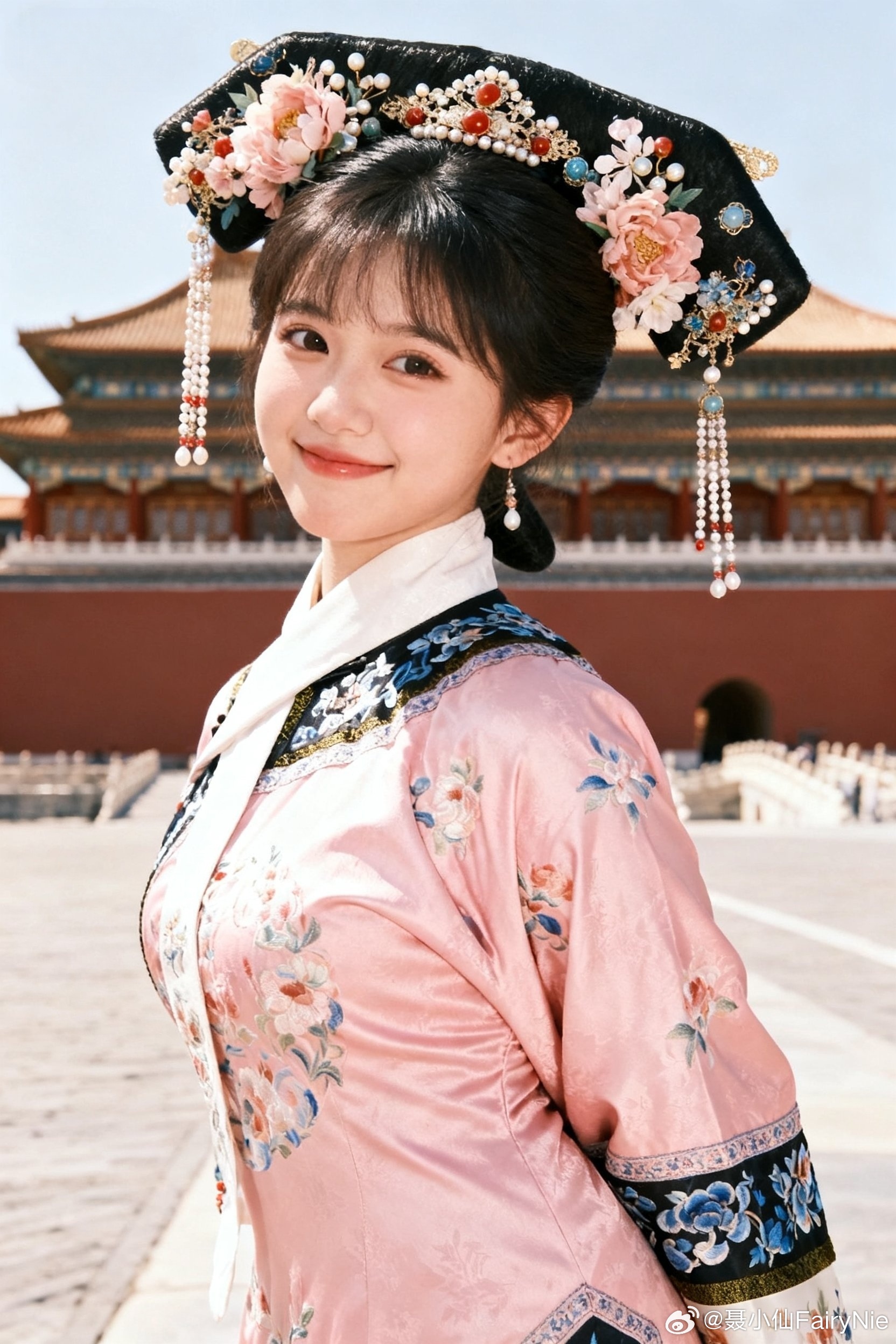 去过北京就一定要去故宫照个相哟！今晚翻牌子会是臣妾吗？臣妾这么可爱，已经准备好了