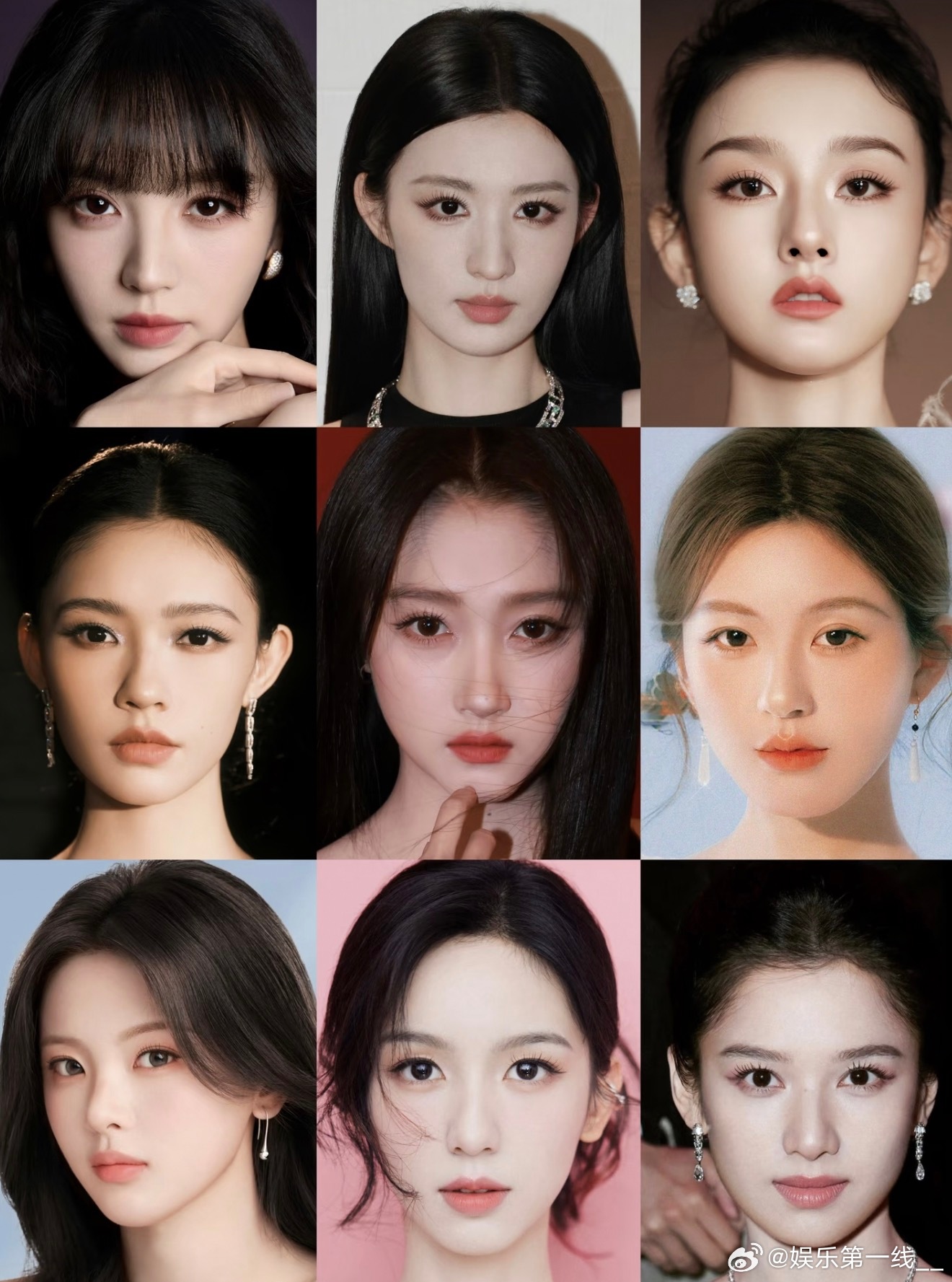 内娱95🌸顶级绝美怼脸神颜，谁更符合你的审美取向？ 