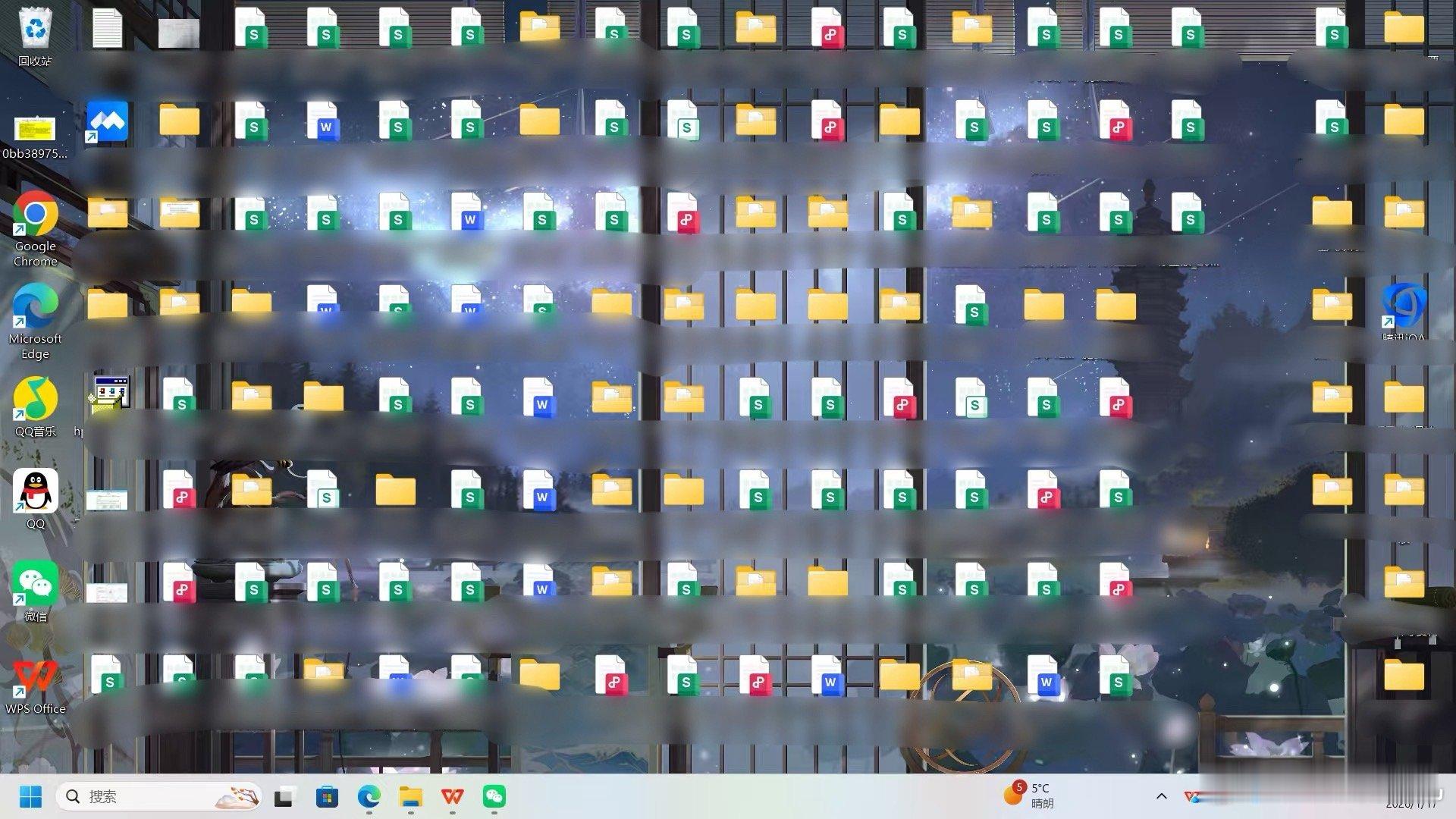 快点放假吧，桌面放不下了，临放假没啥事我再收拾这个背景的话，是让我有一种在王府办