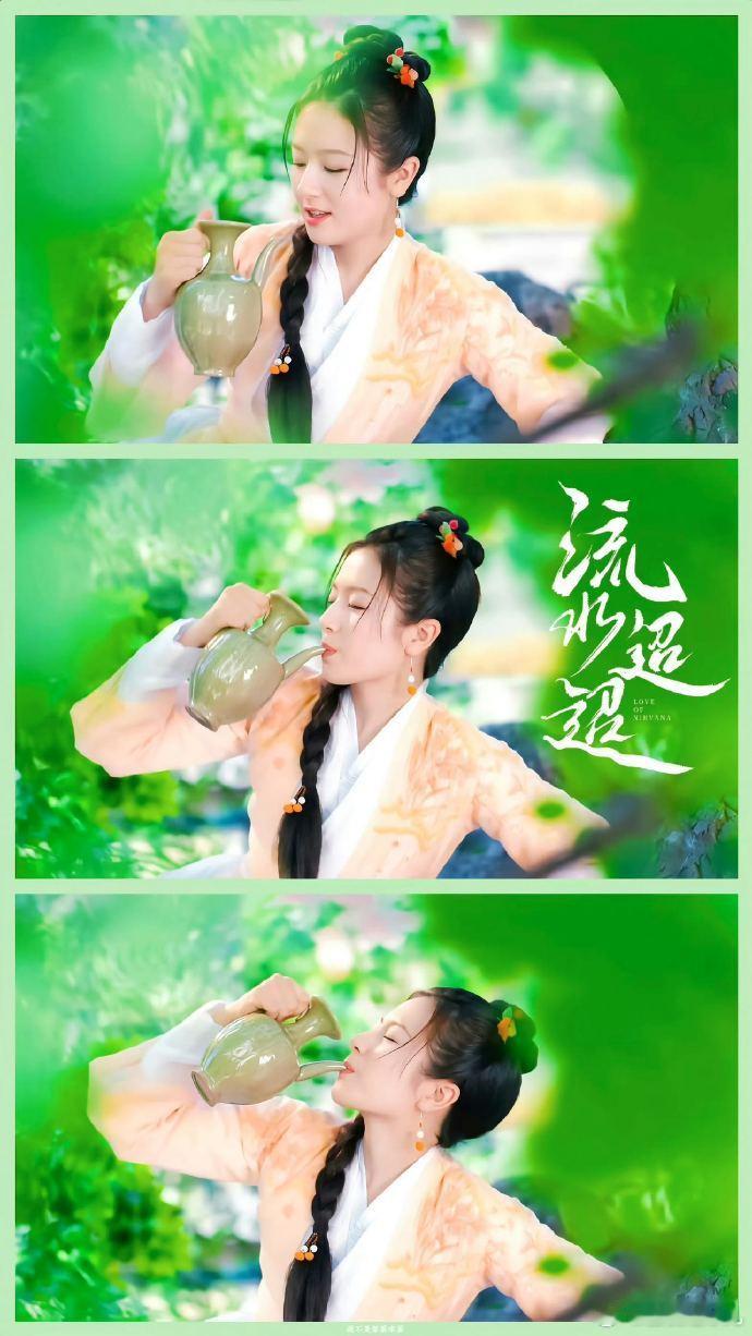李兰迪在《流水迢迢》中的花絮让人眼前一亮，她眨巴着大眼睛的模样实在太可爱了。江慈