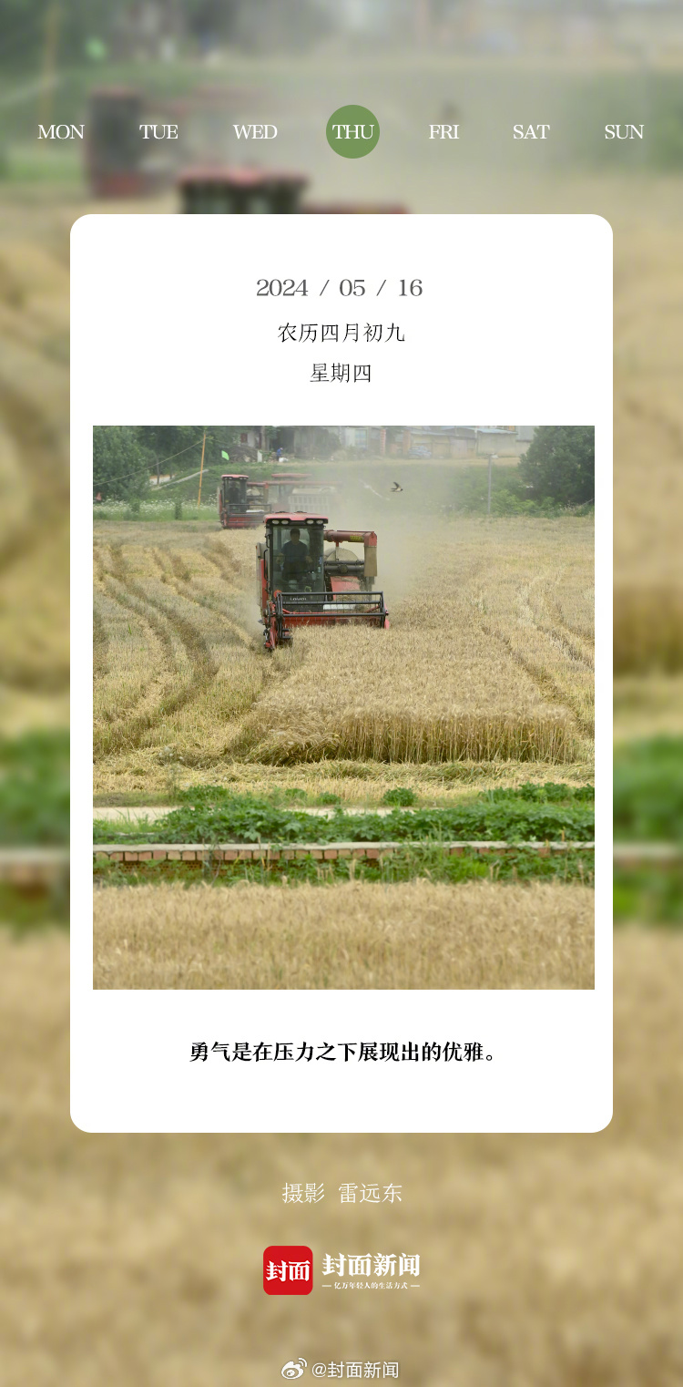 #小封日历# 早安！周四啦！起床的请举手[举手] ​​​