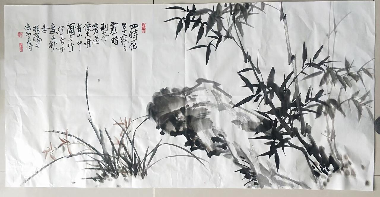 请欣赏武威市刘立得（心然）先生的一幅石竹图