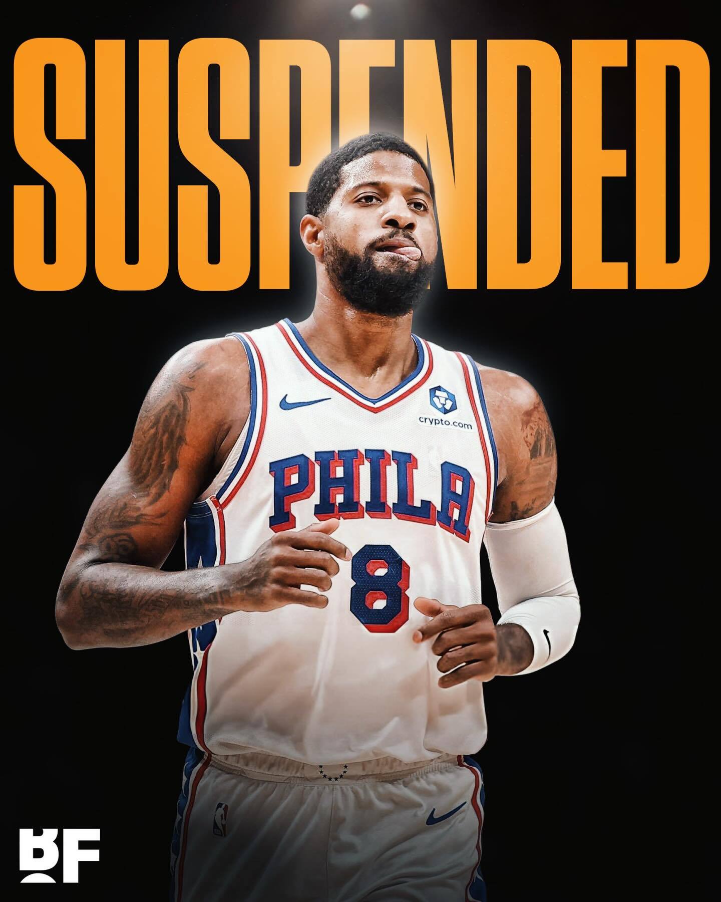 ➡勇士下一场对手正好就是打76人，不知道这算好消息还是坏消息🤔保罗乔治禁赛25