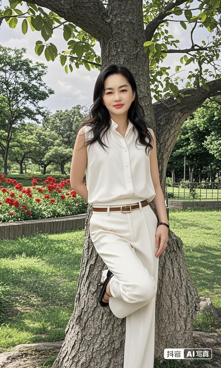 穿搭 爱时尚爱美丽  白色清爽减龄