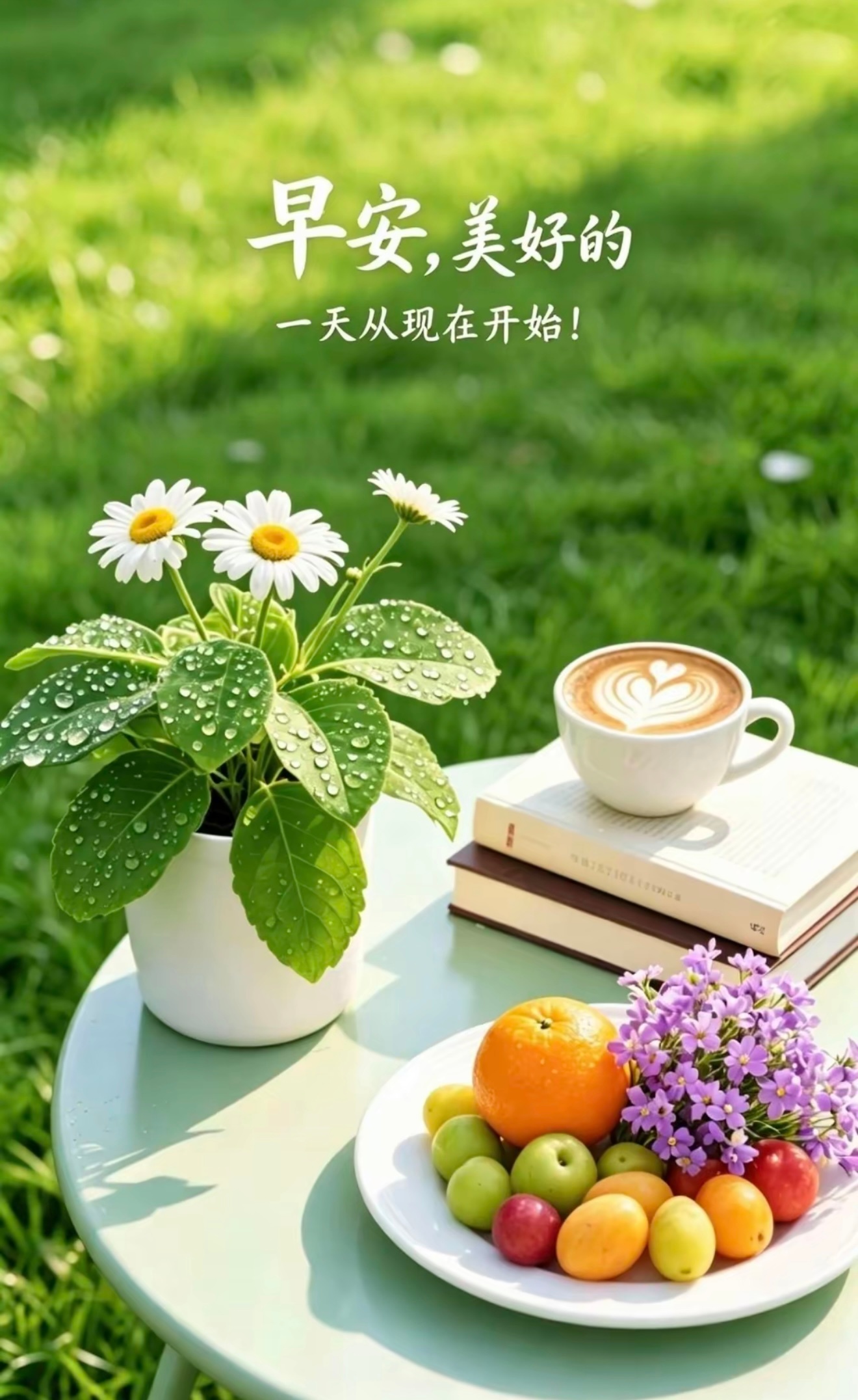 早安 清晨的晨光冲淡昨夜的烦闷，新的一天抛开紧绷与内耗。不必追赶纷扰的争执。守住