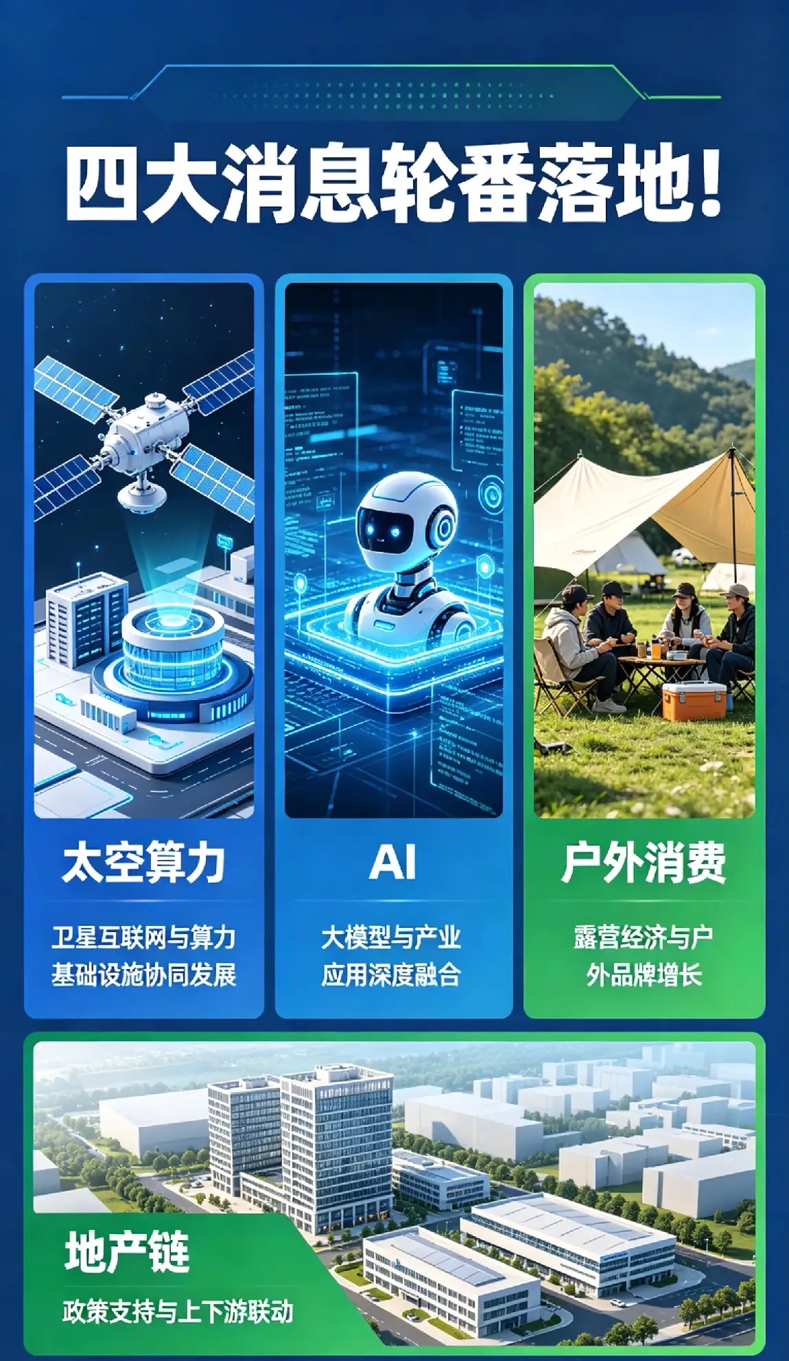 四大消息轮番落地！太空算力、AI、户外消费、地产链同步迎来催化红利 一、北京经开