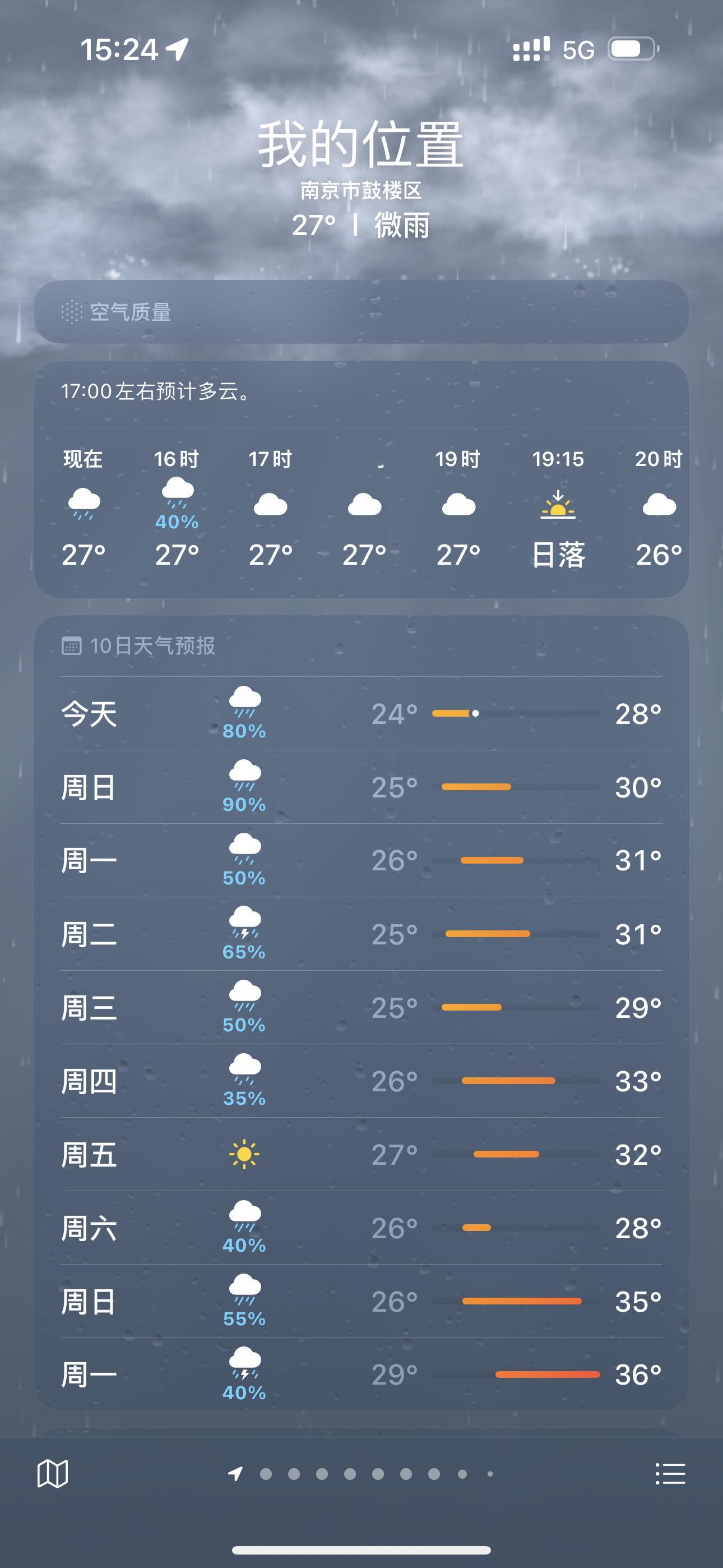 伦敦未必有南京有雨 