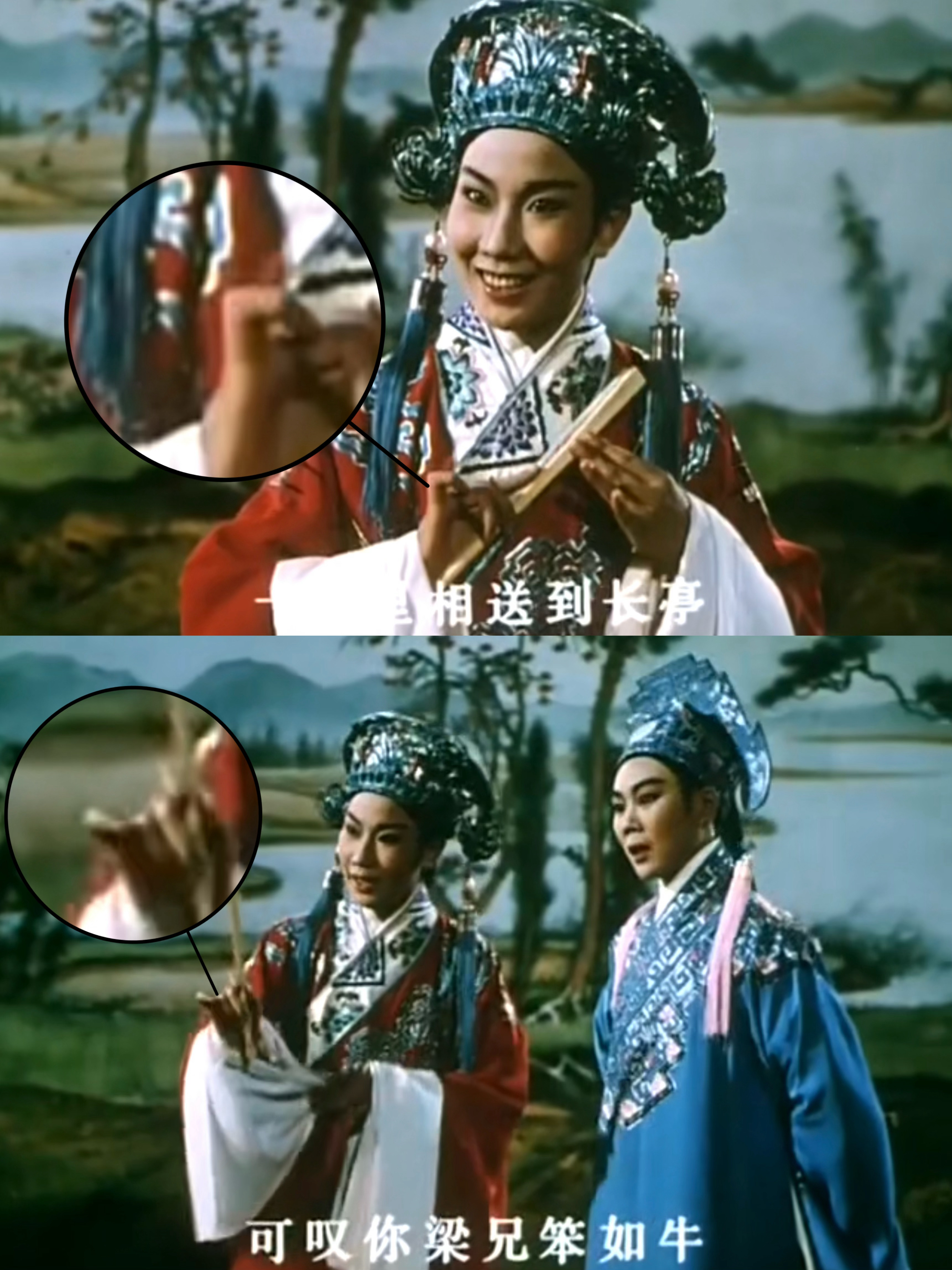 我们都知道杨米小拇指短短，但这个天然的小缺陷也贴合上了唱越剧的身段，怎么不算细节