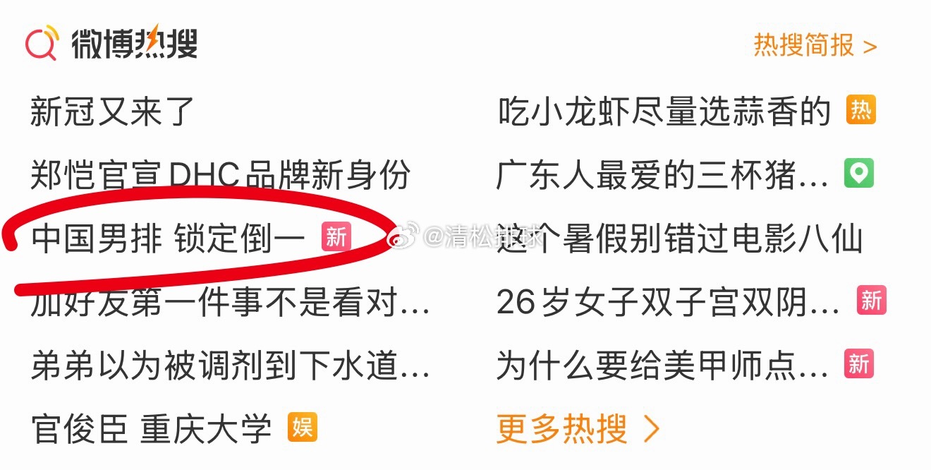 这是谁给中国男排买黑热搜了清松带你看排球中国男排2026年世界男排联赛