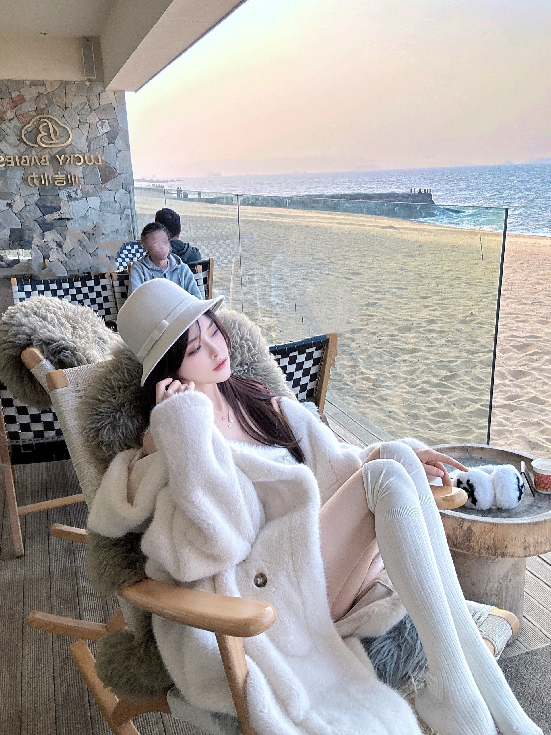 温柔懒懒的海风