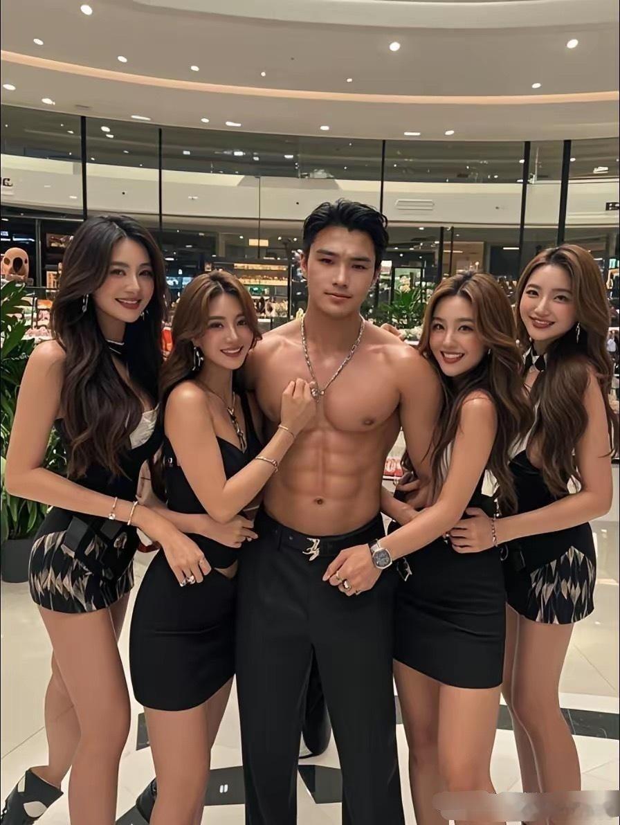 姐妹们努力赚钱吧，才能拥有8块腹肌且有颜值的男朋友[嘻嘻] ​​​