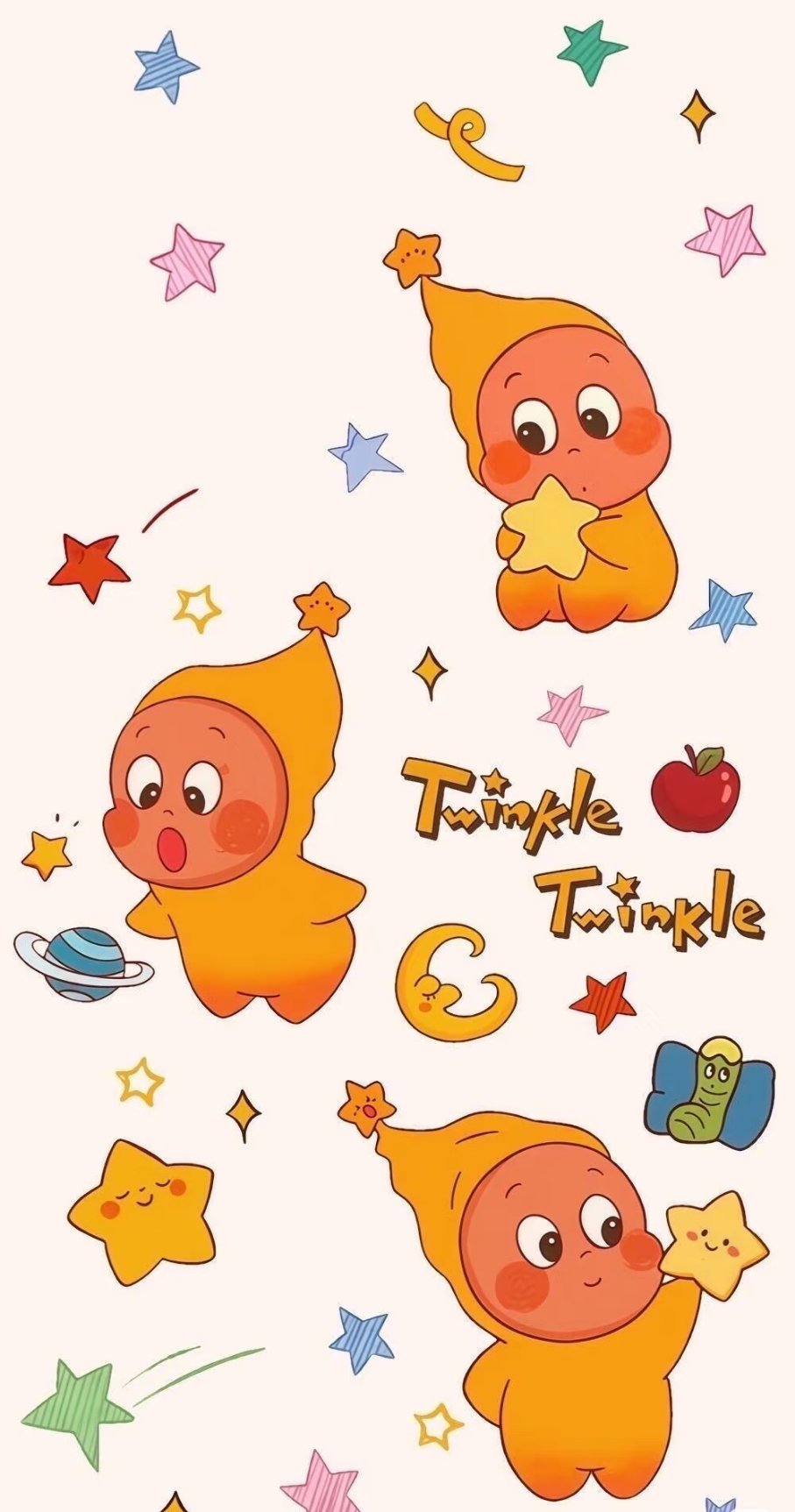 泡泡玛特 ✨壁纸|一屏装不下的可爱的星星人！星崽崽壁纸更新~~星崽们带着它们的星