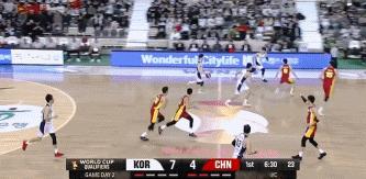 中韩男篮二番战大名单开场的注意力还是不集中，放佛全队还没有从上一场失利的阴霾中走