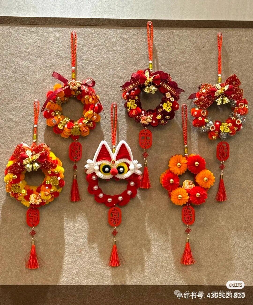 素材分享—扭扭棒创意美术！新年大吉大利福桶 发财树手工 制作！（图片来自，仅作分