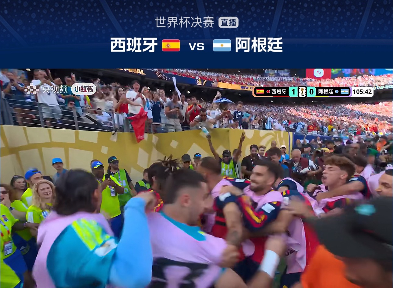 西班牙vs阿根廷进了进了费兰绝杀板鸭 稳住！ 