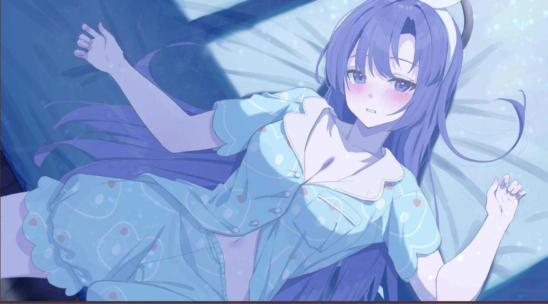 早濑优香——碧蓝档案——画师: らつくきのこ，网页链接