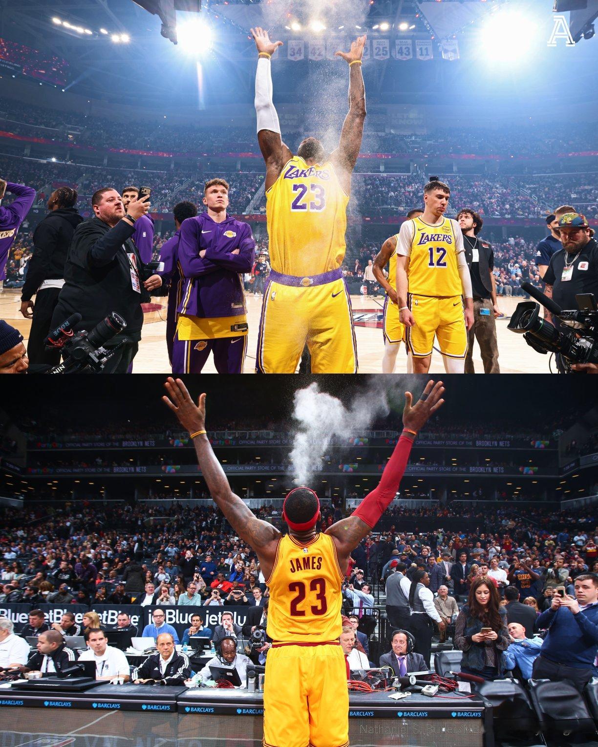 詹姆斯今天出战了27分钟，生涯常规赛总上场时间突破60000分钟！湖人vs骑士