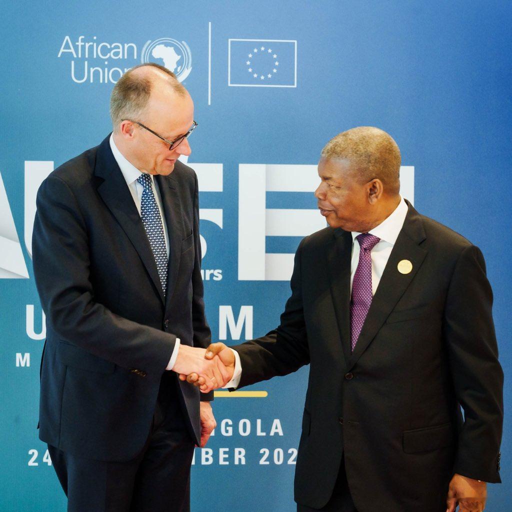 默茨：
德国和欧盟是非洲可靠的合作伙伴﹣﹣非洲是其最大的贸易伙伴和投资者。
这就