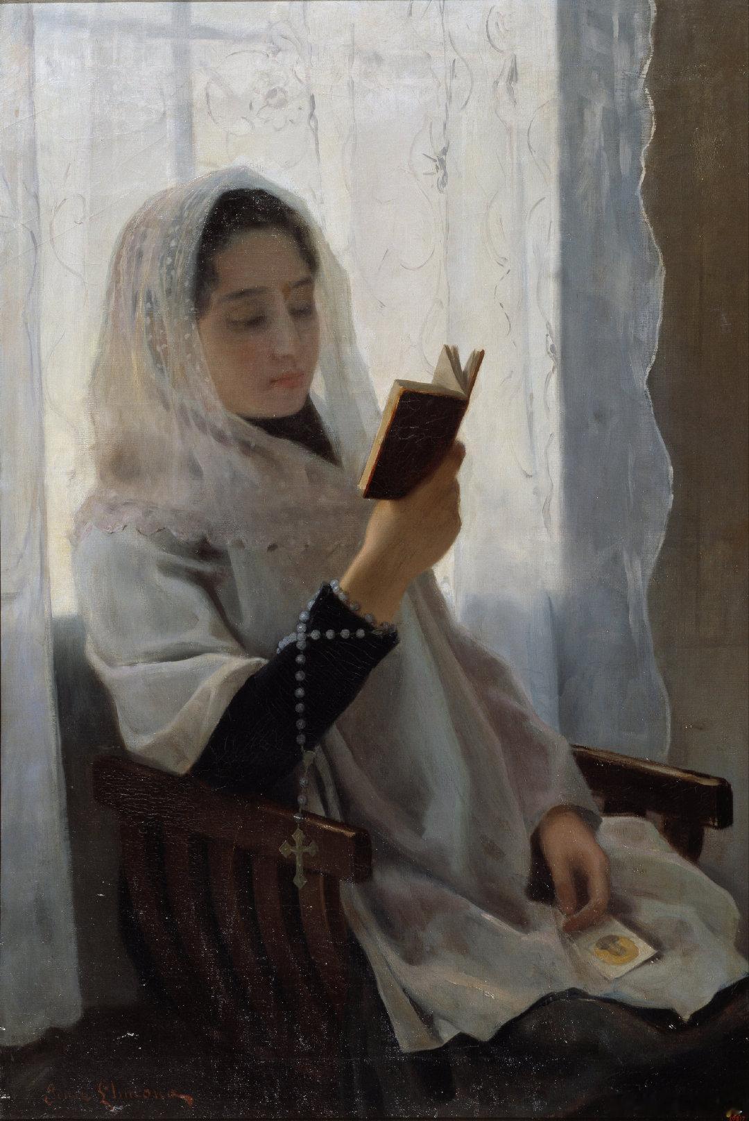 西洋历史文化鱼缸 西班牙画家Joan Llimona i Bruguera (1