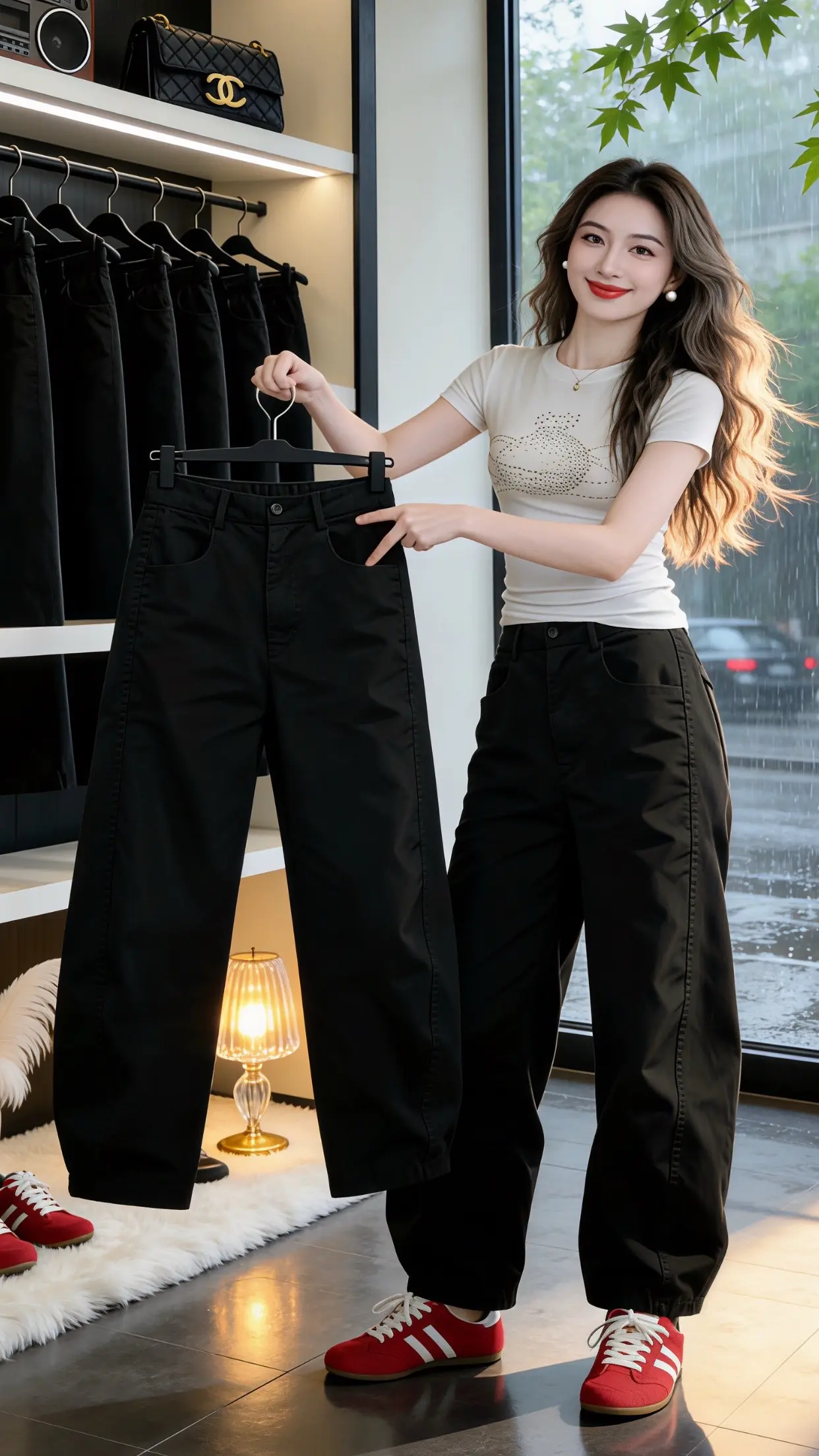 高颜值炸街女工装裤 百搭显瘦工装裤 一周穿搭潮裤 显瘦显高显腿长裤子 ...