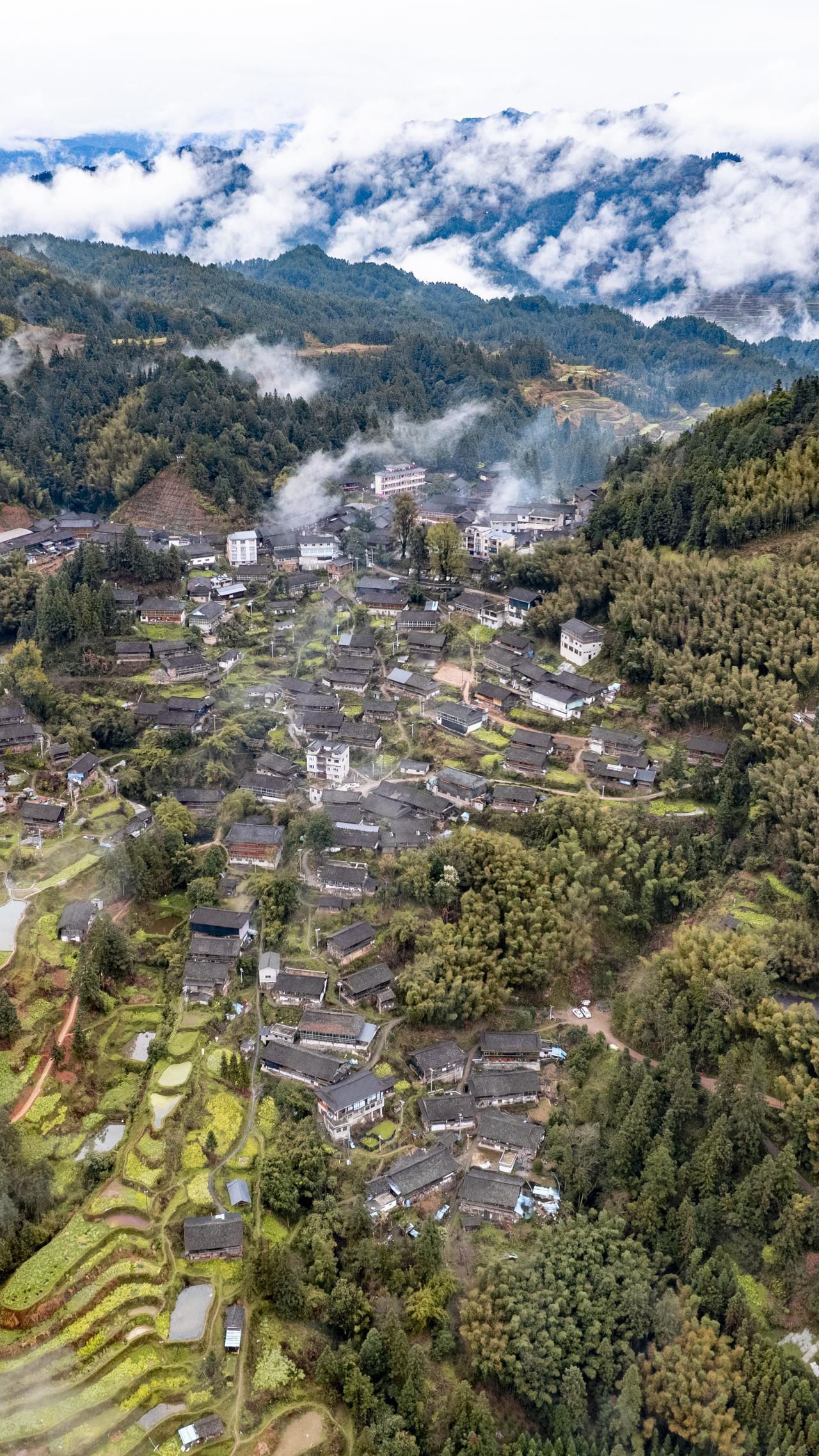 航拍最美家乡 送陇苗寨 丹寨