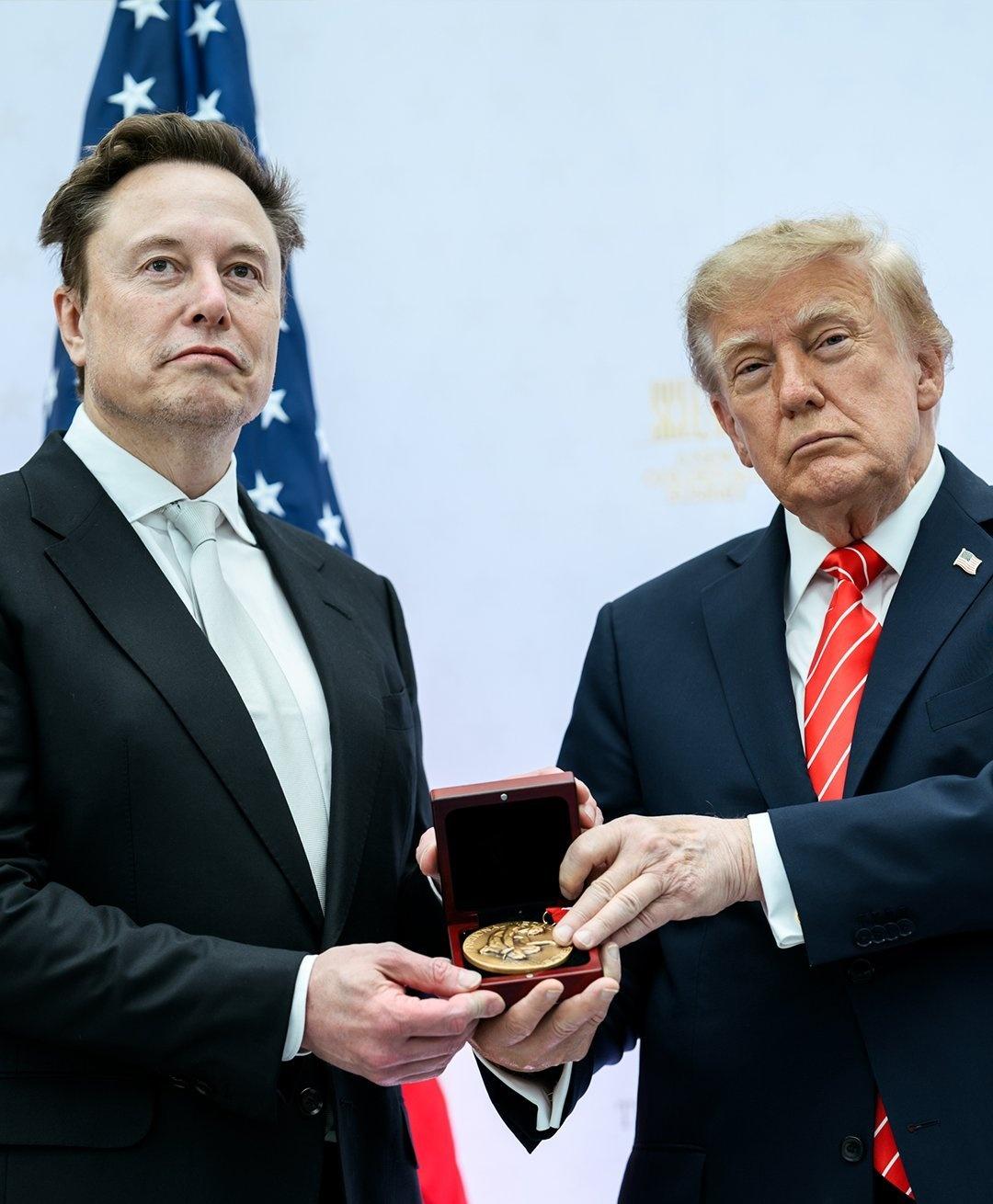 近日，马斯克获得美国国家科学奖章National Medal of Scienc