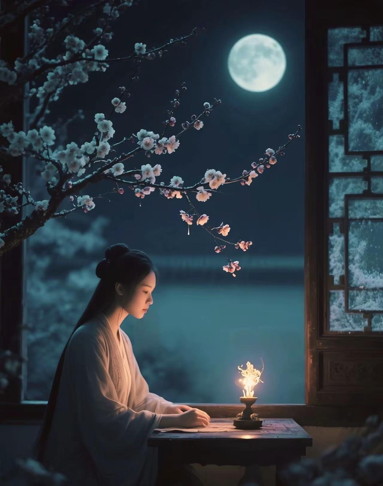 天净沙·念
心藏相思苔埋，
空楼烛影妆台。
良景难圆梦霭。
念情难改，
满怀愁绪