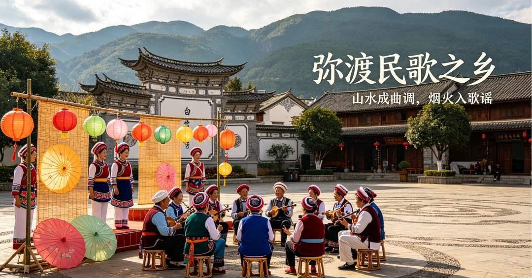 《小河淌水》诞生于大理州弥渡县密祉镇，这里曾是茶马古道上的重要驿站。1947年，