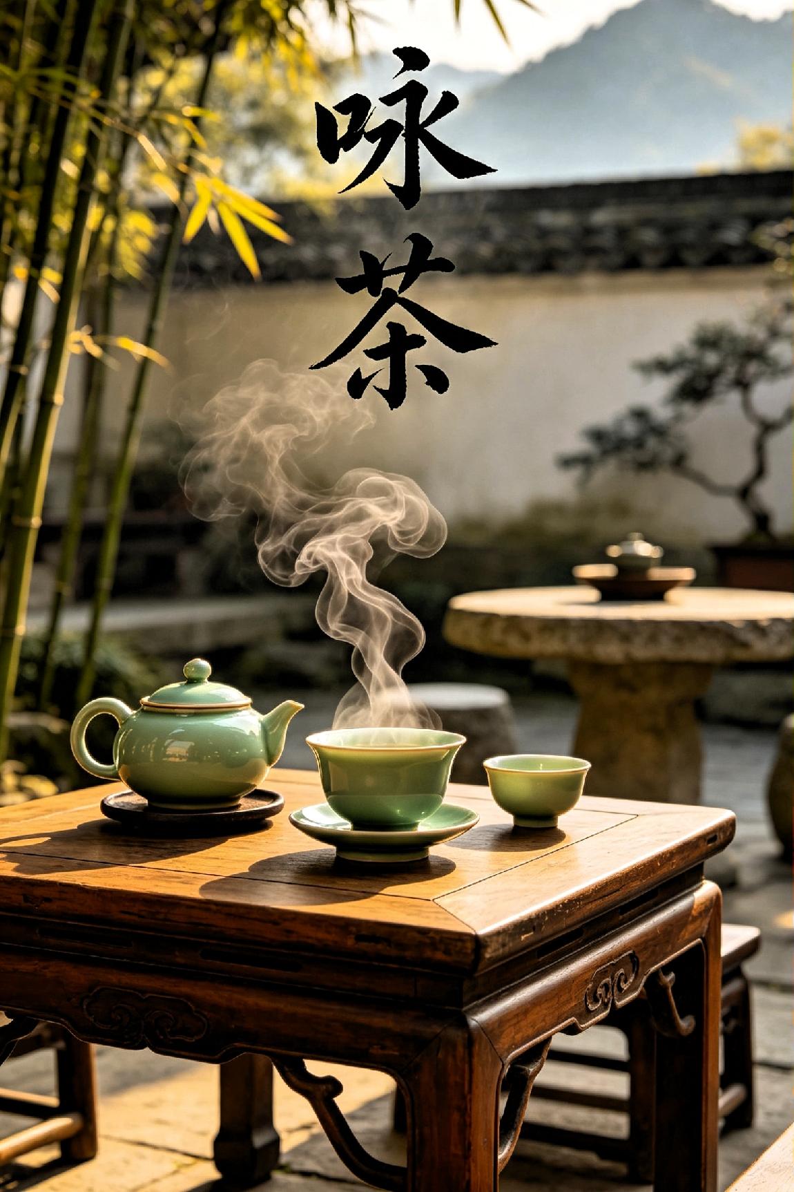 咏茶（七言律诗）

 
清风汲涧煮灵芽，雅韵浮香透碧纱。

翠叶翻波凝浅露，甘津