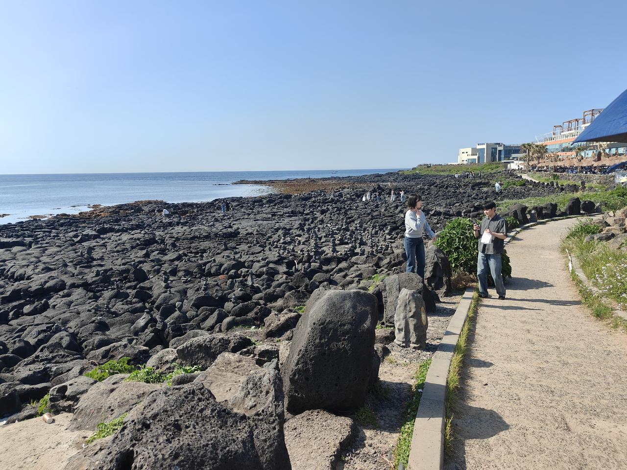 济州岛涯月邑海边
