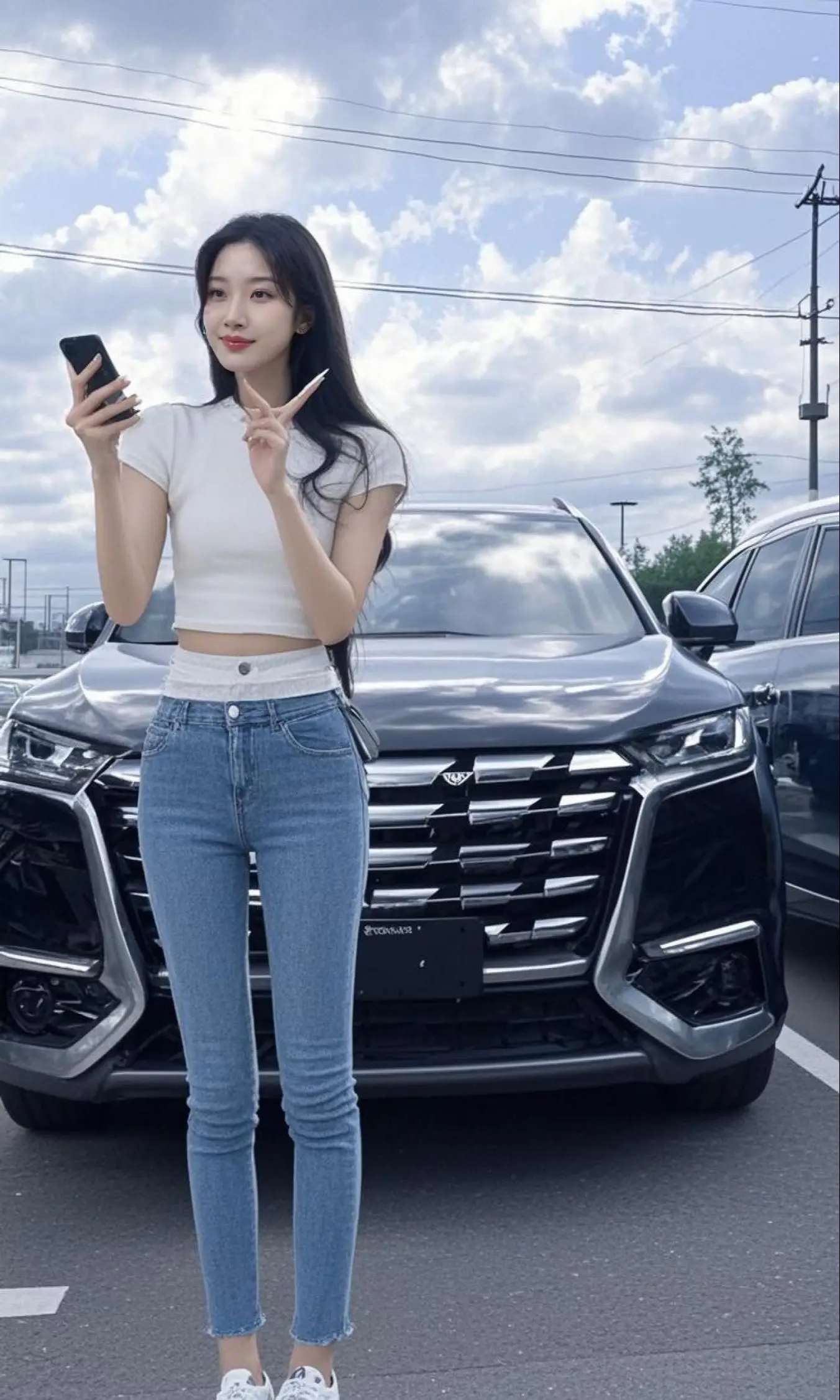 甜美女孩穿搭 衣服穿搭 简约白上衣