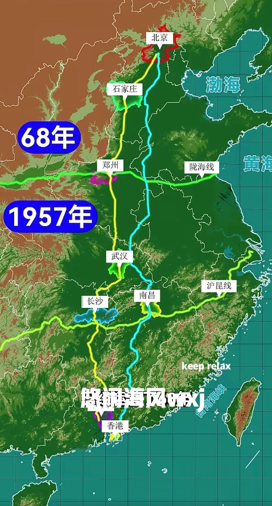 为什么京九铁路里程更长， 综合实力却不及京广铁路呢！2407公里的京九铁路和22