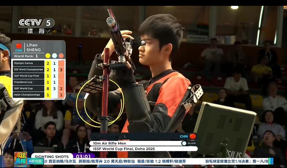 盛李豪再夺金！射击赛场的稳定王者，凭什么圈粉无数？

盛李豪射击世界杯第二金】射