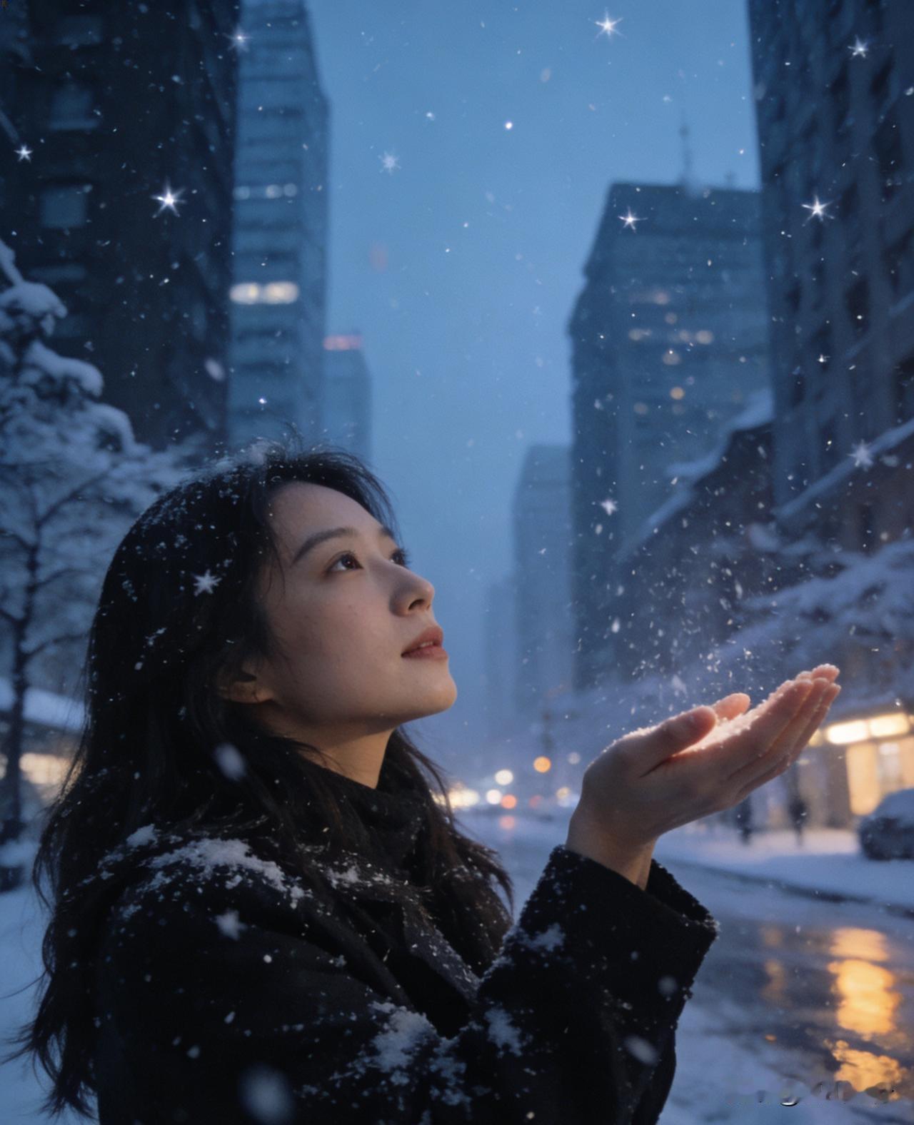 初雪  [文｜狐山诗行]
 
长沙的冬，总带着些湿冷的风
直到昨天，细小的雪
踮