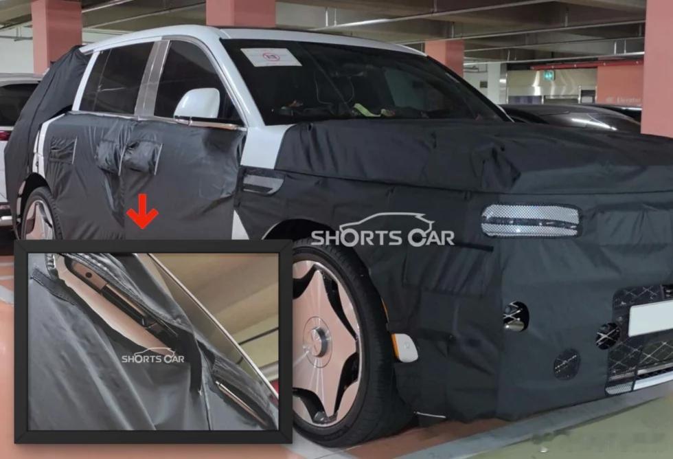 GV90的无B柱对开门，具体结构暂时未知 