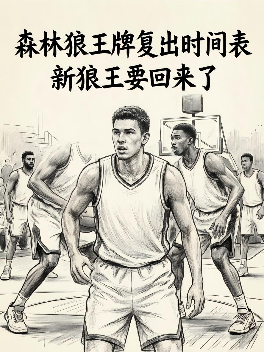 森林狼王牌复出的时间表来了，看来，新一代的狼王将在次轮G3、G4的比赛中大概率成