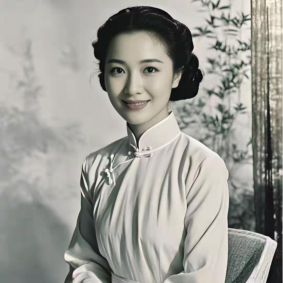 民国赵四小姐美到极致，弯弯的柳叶眉配着亮得像盛了光的大眼睛，皮肤白里透红，哪怕坐